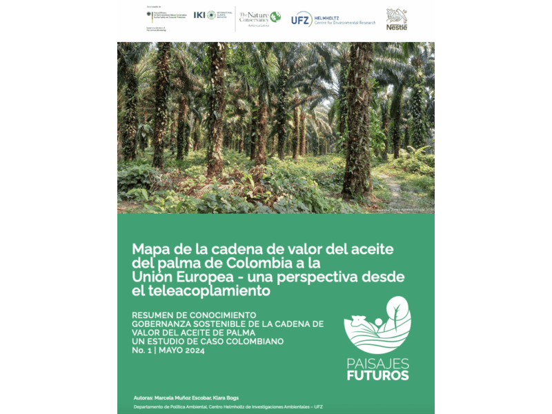 Mapa de la cadena de valor del aceite del palma de Colombia a la Unión Europea - una perspectiva desde el teleacoplamiento
